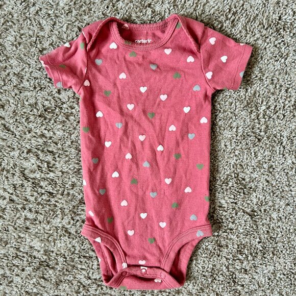 Carter’s Baby Girl Pink Bodysuit Bundle – Set Of 3 I Size 9M - Picture 8 of 10